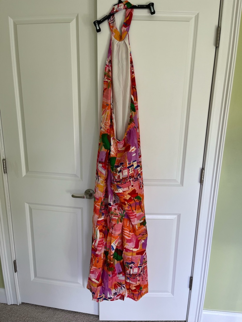 Fashion Nova Pink Multi Tropical Print Wide-Leg Jumpsuit - Picture 6 of 9